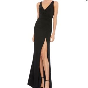 Mac Duggal Ruched Jersey Gown